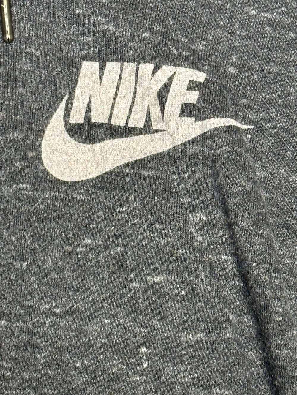 Nike Gym Vintage Full Zip Hoodie Women's S Heather Gray - Picture 7 of 13